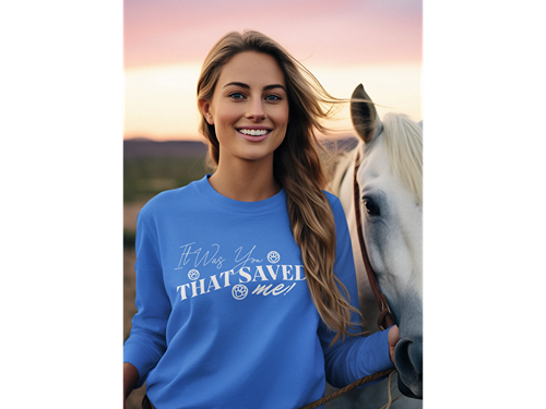 It Was You That Saved Me! Long Sleeve Tee