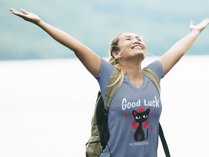 Good Luck in Disguise  Woman's V-Neck Tee