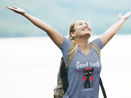 Good Luck in Disguise  Woman's V-Neck Tee