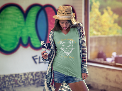 Mr. Moe Says - Not Today Human Women’s V-Neck