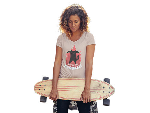 Not Today Furball Women’s V-Neck