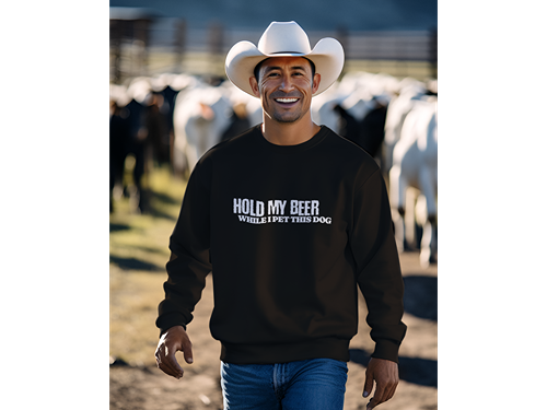 Hold My Beer While I Pet This Dog Sweatshirt