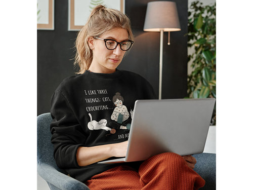 Cats and Crochet Cat Sweatshirt
