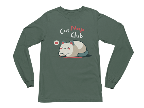 Cat Nap Club Long Sleeve Tee
