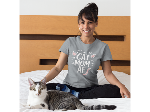 Cat Mom AF Unisex Tee