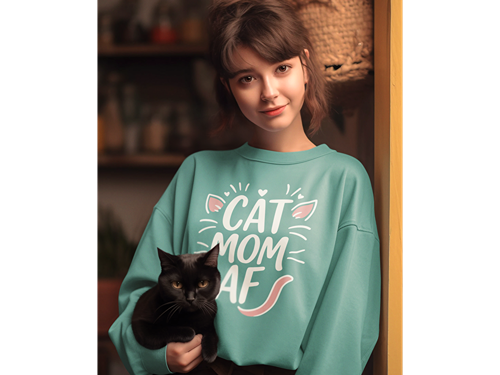 Cat Mom AF Sweatshirt