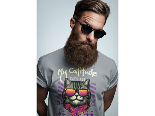 My Catitude Says No! Unisex Tee