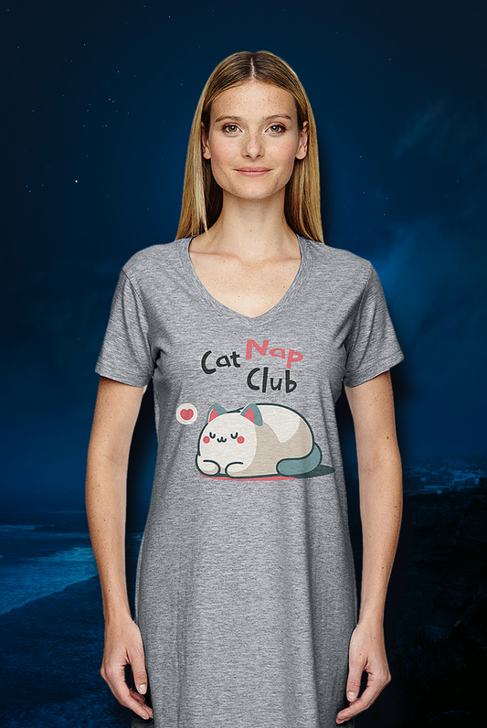 Cat Nap Club - Night Shirt - CLEARANCE