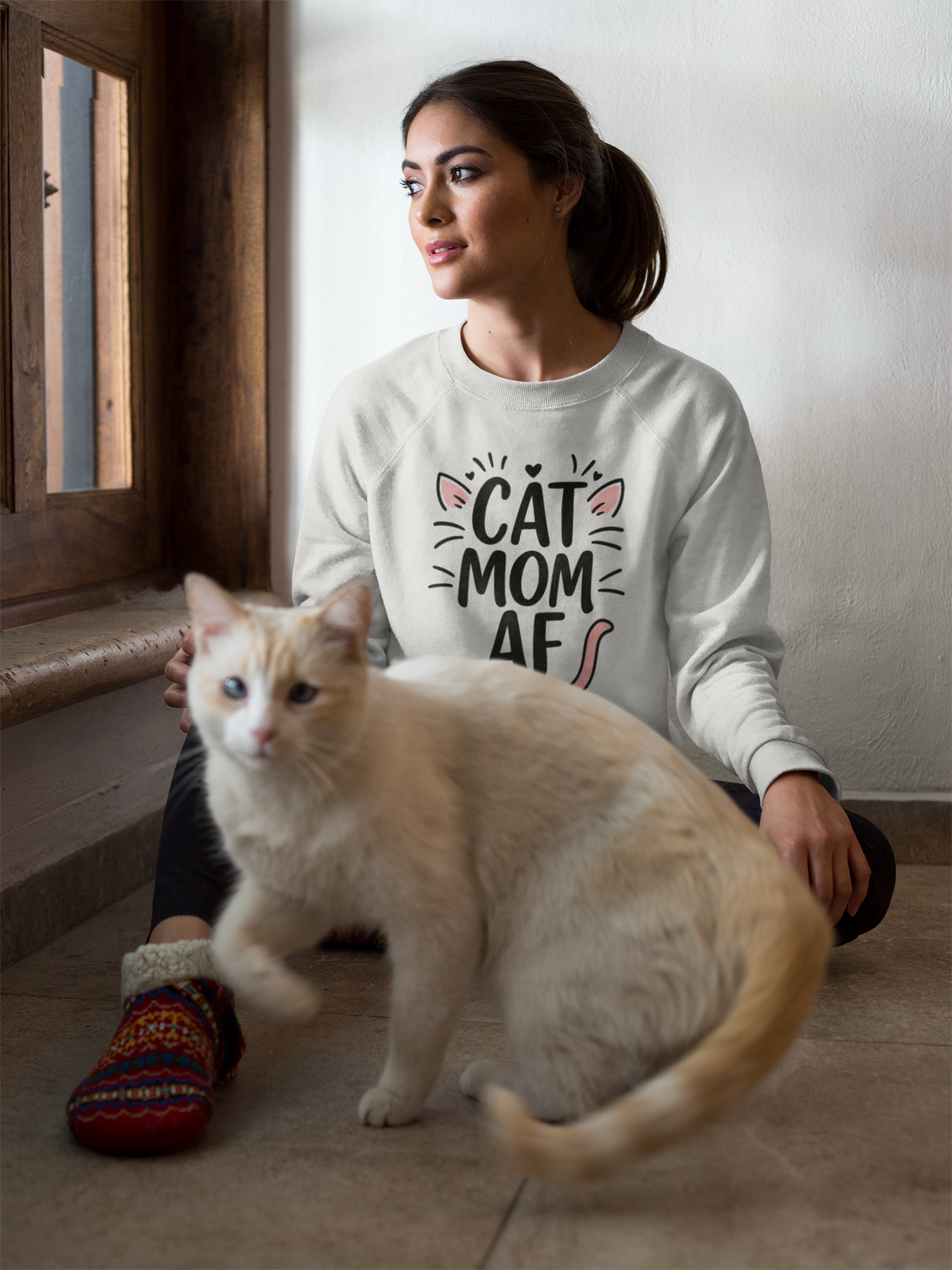 Cat Mom AF Sweatshirt