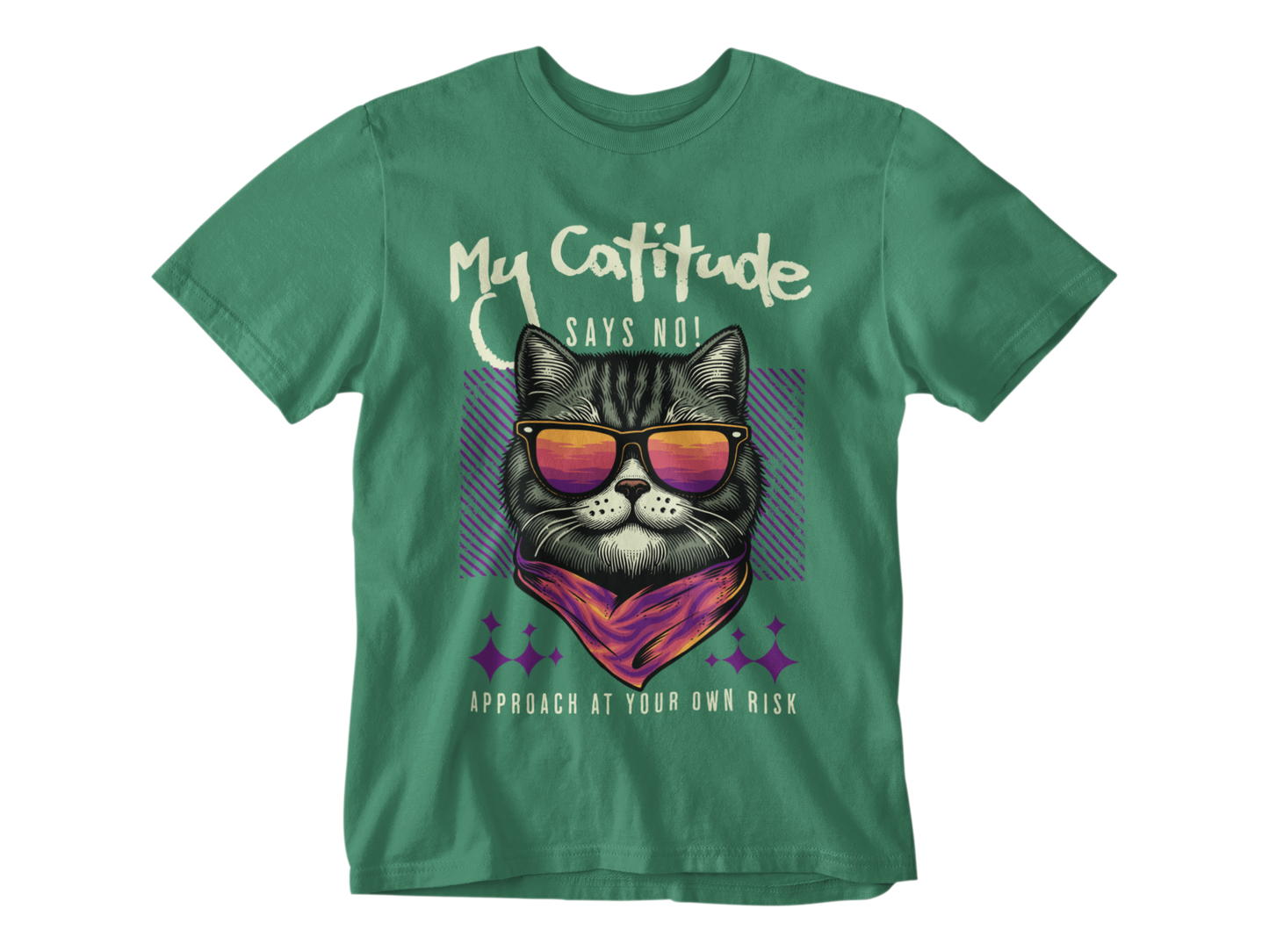 My Catitude Says No! Unisex Tee