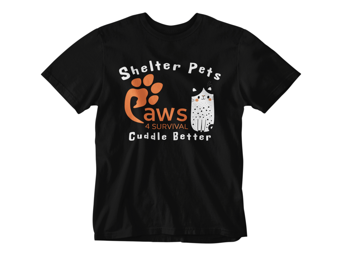 Paws 4 Survival - Shelter Pets Cuddle Better - Cat