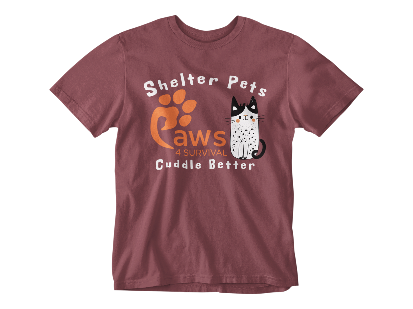 Paws 4 Survival - Shelter Pets Cuddle Better - Cat
