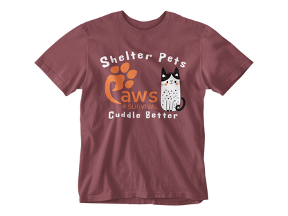 Paws 4 Survival - Shelter Pets Cuddle Better - Cat