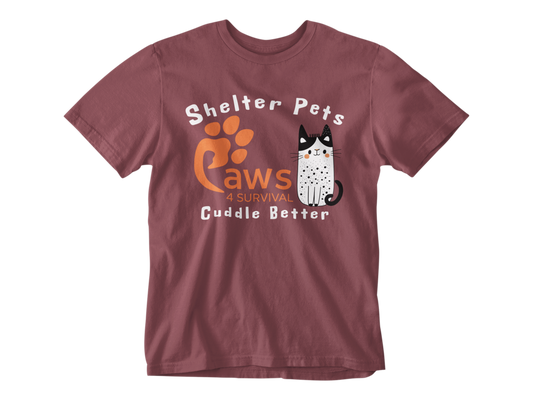 Paws 4 Survival - Shelter Pets Cuddle Better - Cat