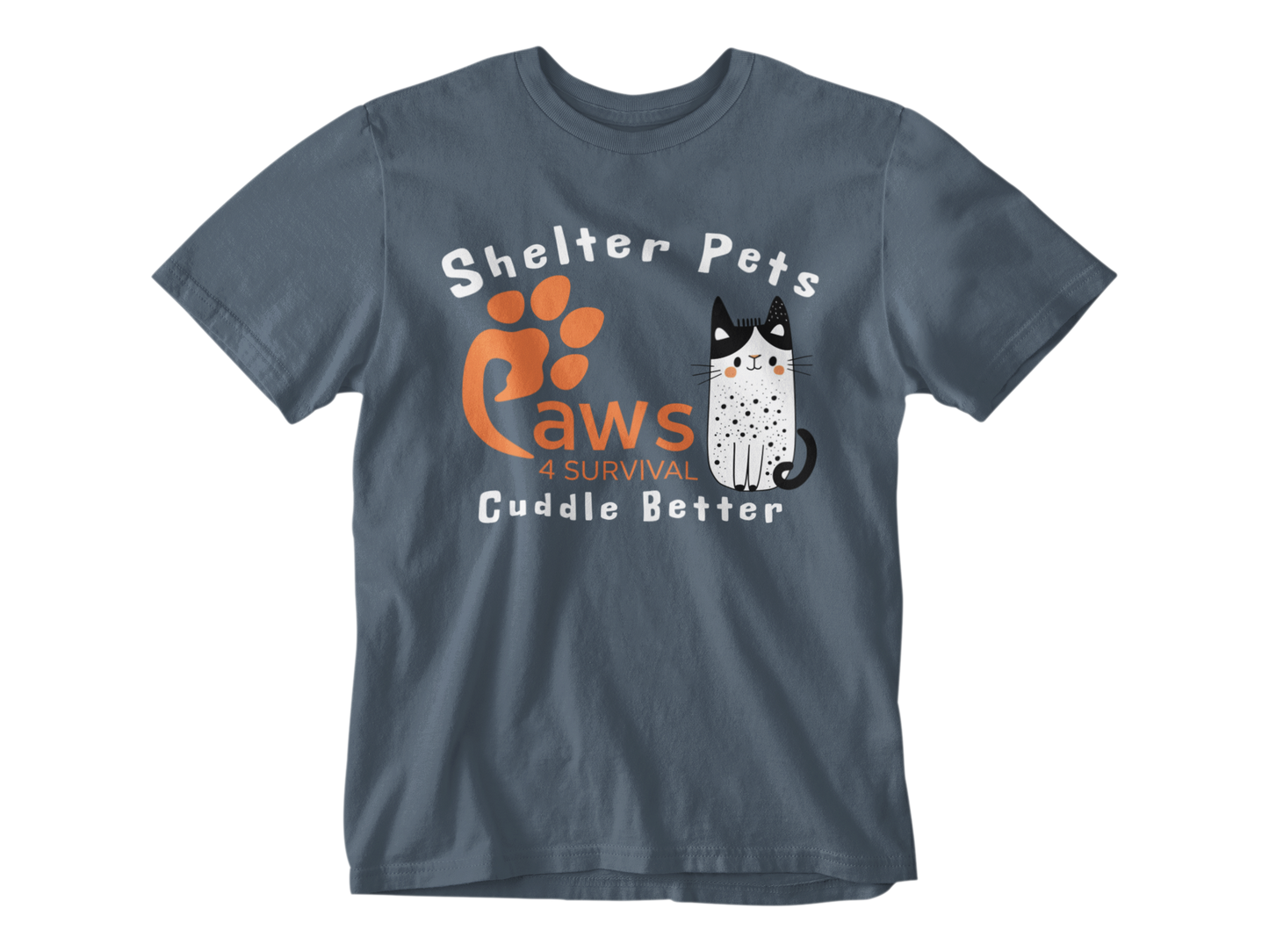 Paws 4 Survival - Shelter Pets Cuddle Better - Cat