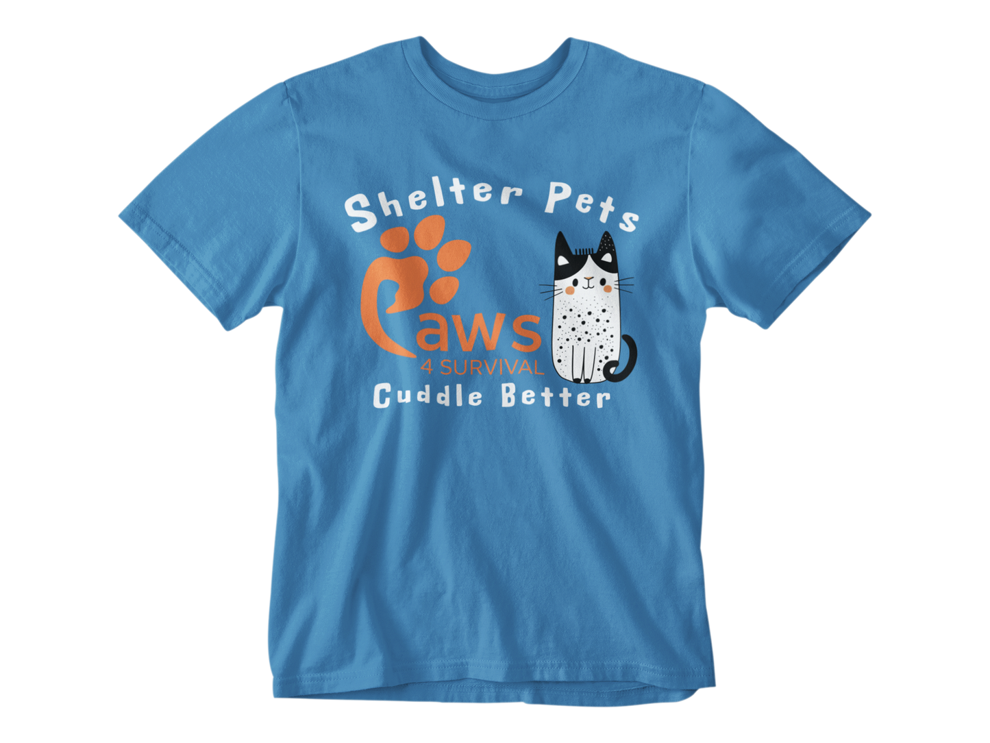 Paws 4 Survival - Shelter Pets Cuddle Better - Cat