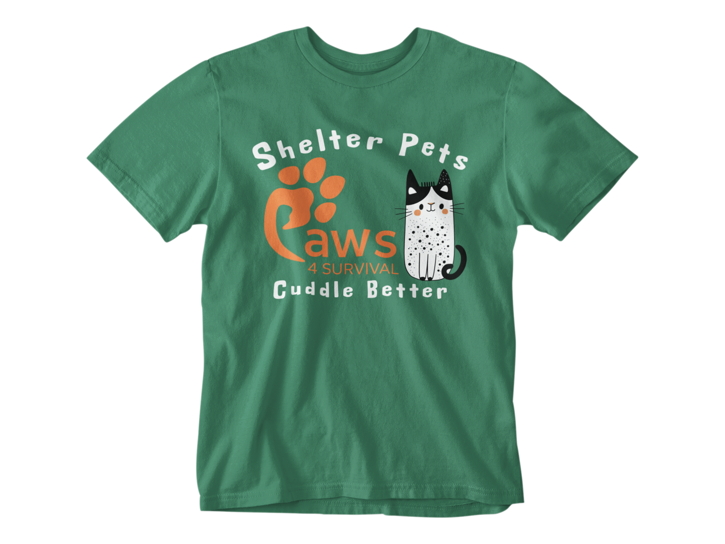 Paws 4 Survival - Shelter Pets Cuddle Better - Cat