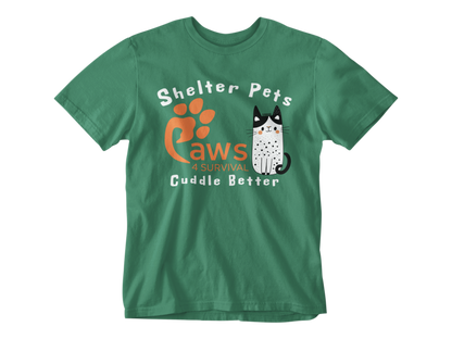 Paws 4 Survival - Shelter Pets Cuddle Better - Cat