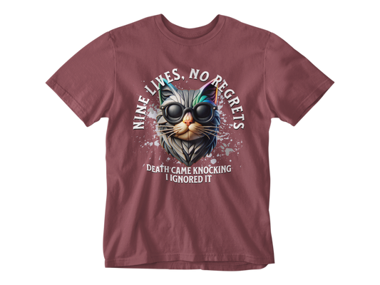 Nine Lives, No Regrets Unisex Tee