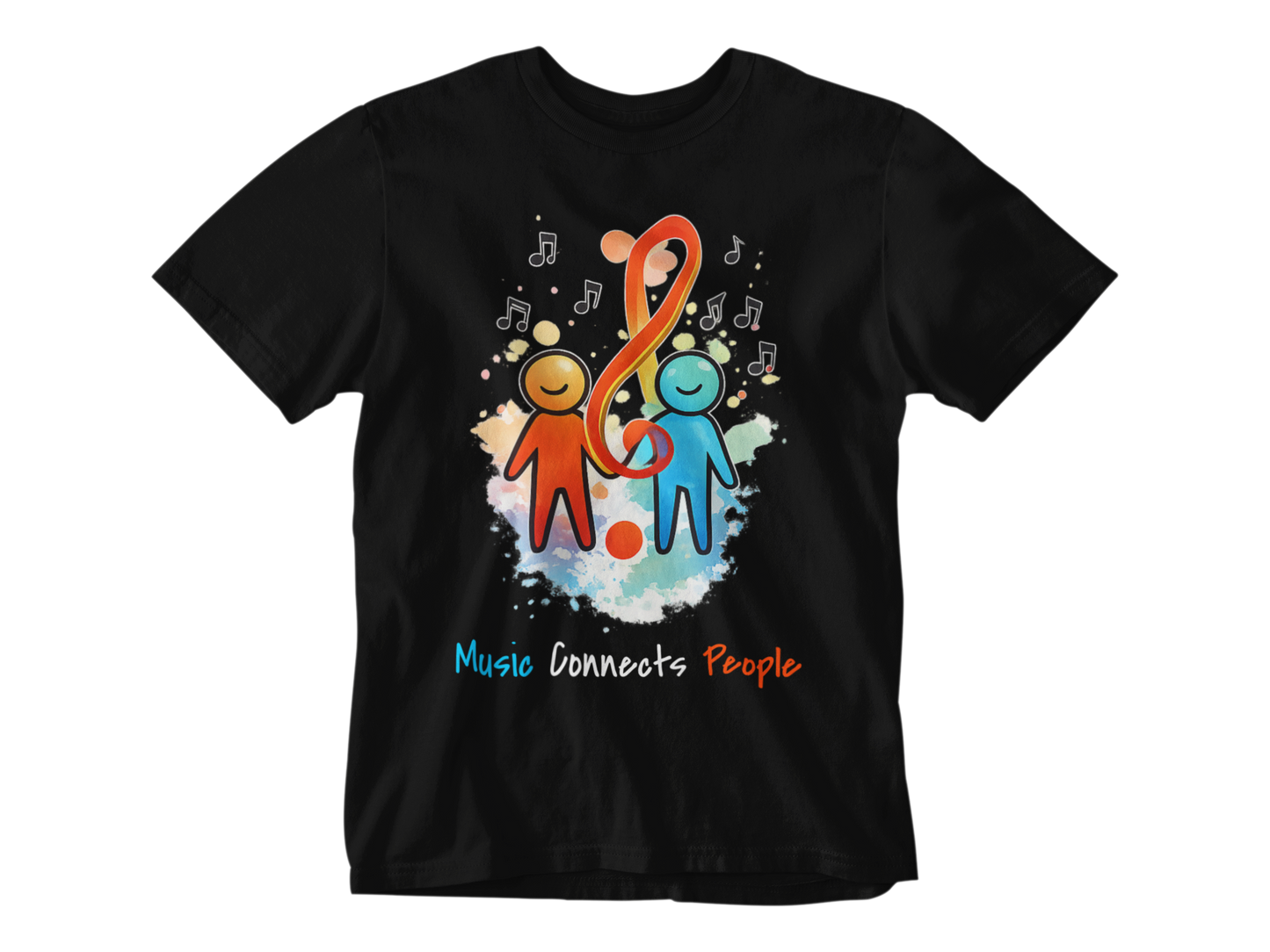 Music Connects People – Colorful Music Lover Unisex Tee
