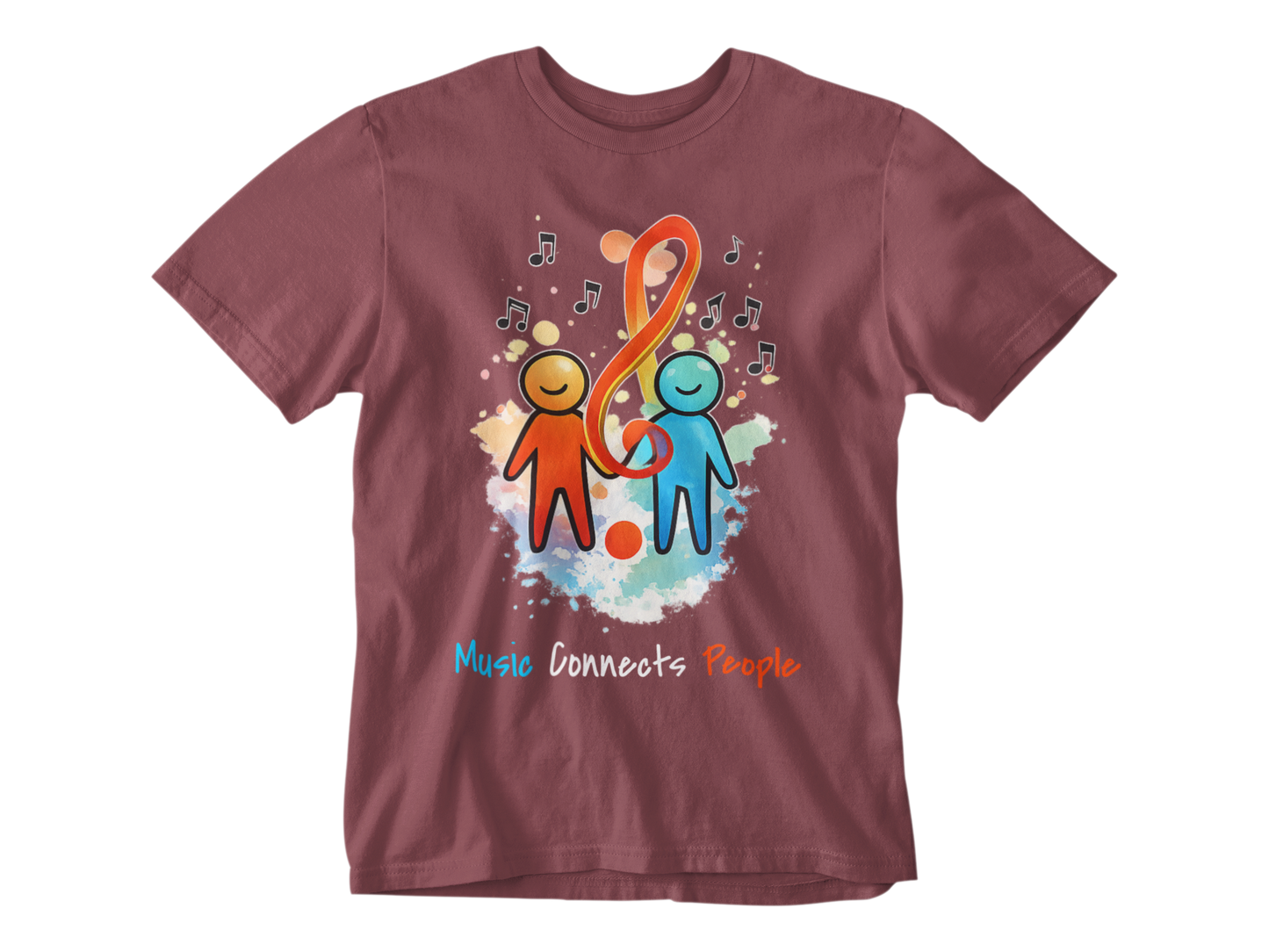 Music Connects People – Colorful Music Lover Unisex Tee