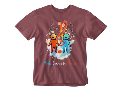 Music Connects People – Colorful Music Lover Unisex Tee