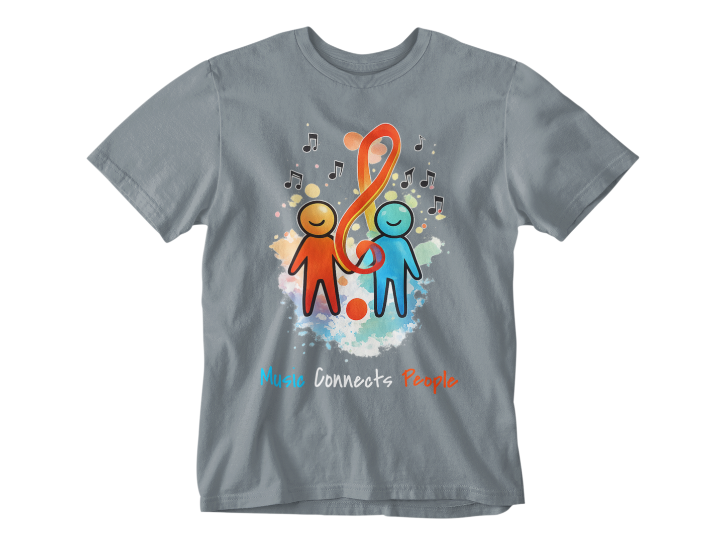 Music Connects People – Colorful Music Lover Unisex Tee