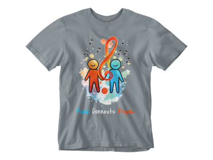 Music Connects People – Colorful Music Lover Unisex Tee