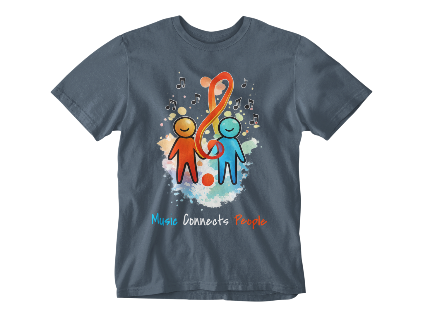 Music Connects People – Colorful Music Lover Unisex Tee