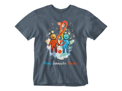 Music Connects People – Colorful Music Lover Unisex Tee
