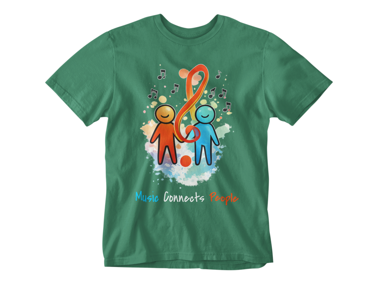 Music Connects People – Colorful Music Lover Unisex Tee