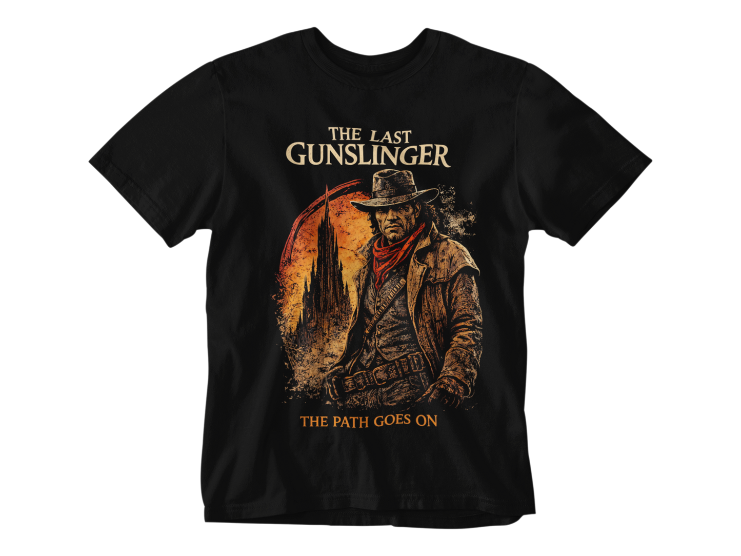 The Last Gunslinger Tee – Dark Western Outlaw Graphic T-Shirt