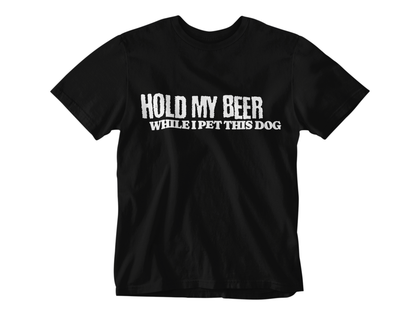 Hold My Beer While I Pet This Dog Unisex Tee
