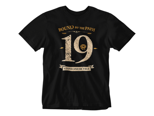 Bound By The Path 19 Tee – Symbolic Journey Graphic T-Shirt