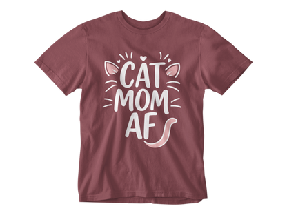 Cat Mom AF Unisex Tee