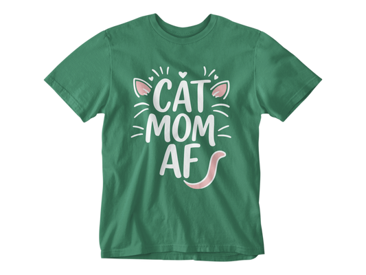 Cat Mom AF Unisex Tee