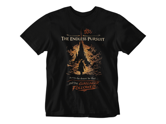 The Endless Pursuit Tee – Dark Western Journey Graphic T-Shirt