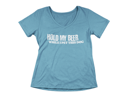 Hold My Beer While I Pet This Dog Tee