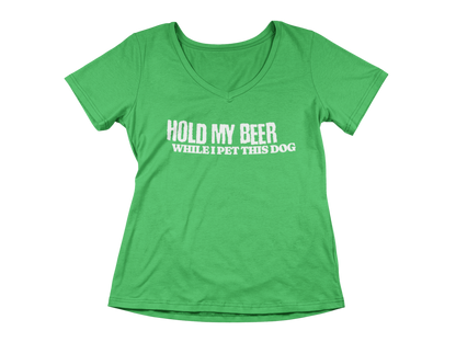 Hold My Beer While I Pet This Dog Tee