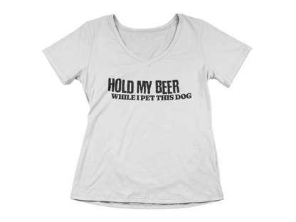 Hold My Beer While I Pet This Dog Tee
