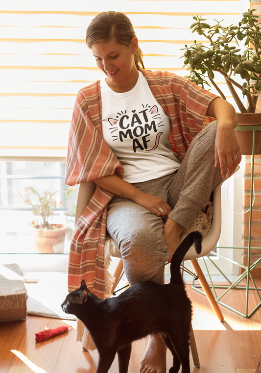 Cat Mom AF Tee