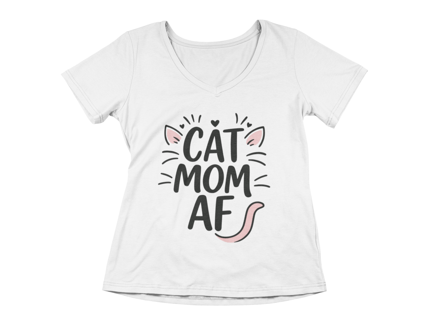 Cat Mom AF Tee
