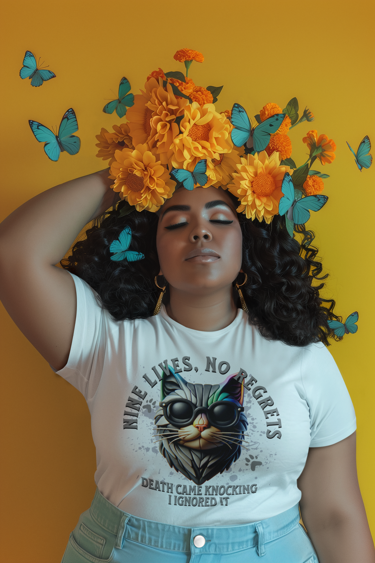 Nine Lives, No Regrets Tee