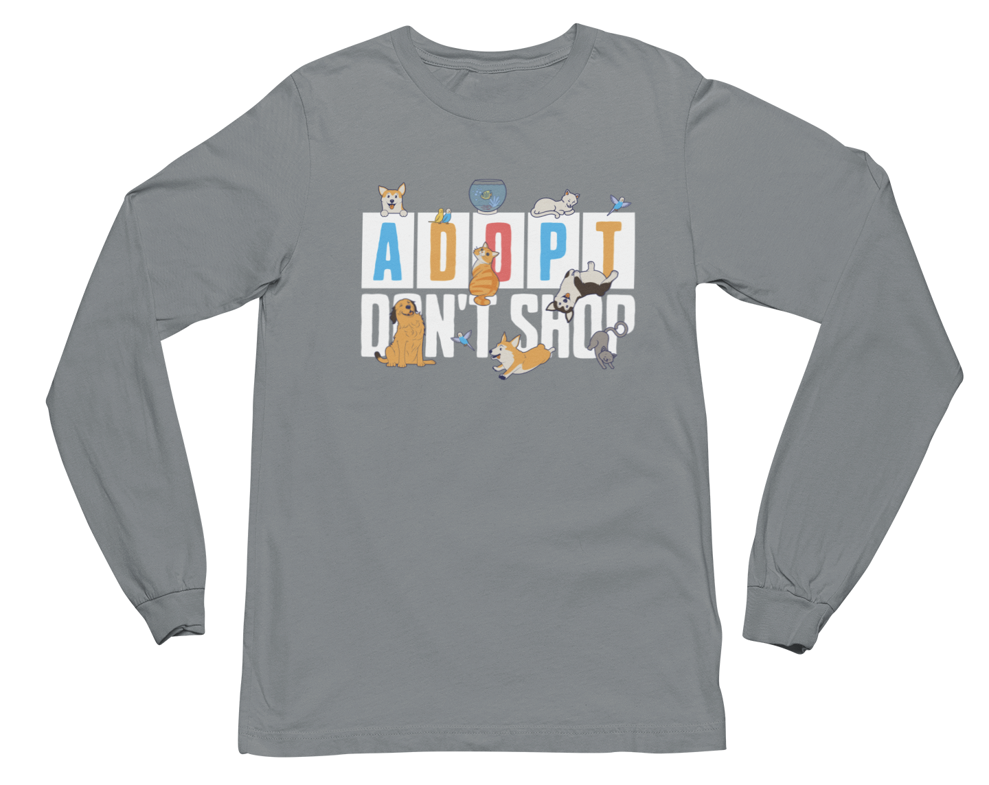 Adopt Don't Shop Long Sleeve Tee