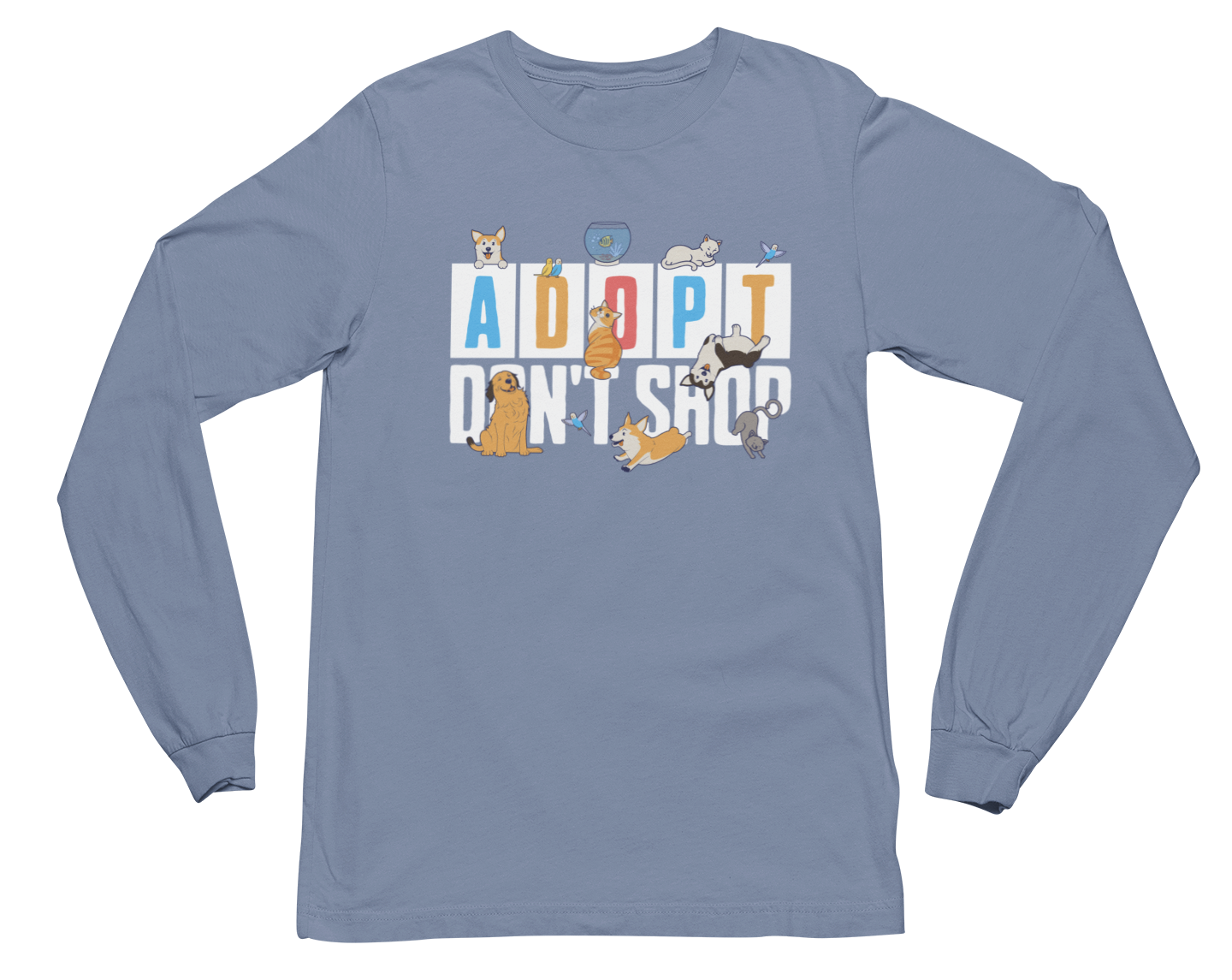 Adopt Don't Shop Long Sleeve Tee