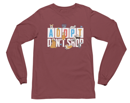 Adopt Don't Shop Long Sleeve Tee