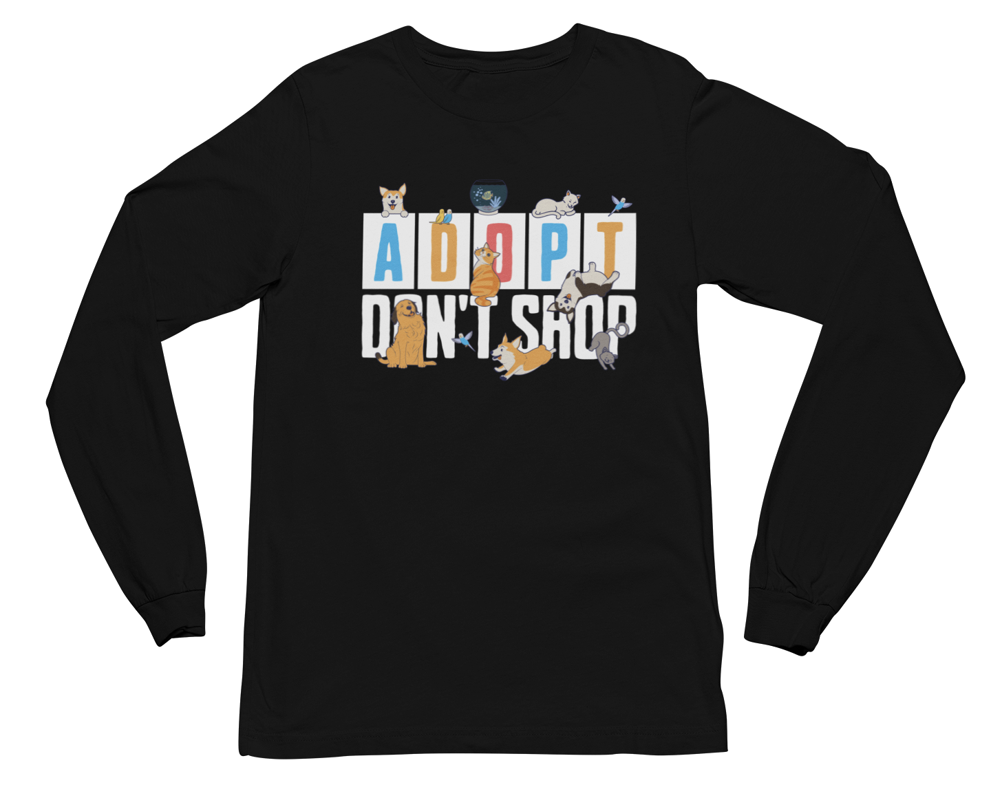 Adopt Don't Shop Long Sleeve Tee