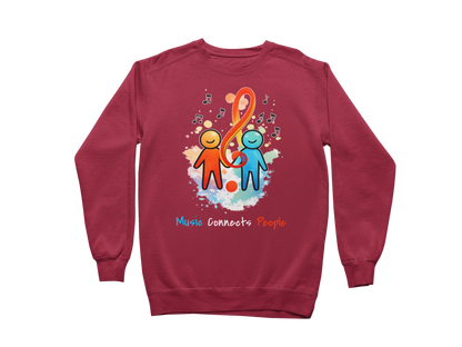 Music Connects People – Colorful Music Lover Sweatshirt