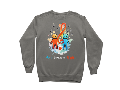 Music Connects People – Colorful Music Lover Sweatshirt