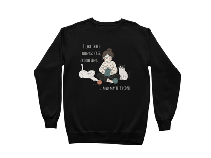 Cats and Crochet Cat Sweatshirt